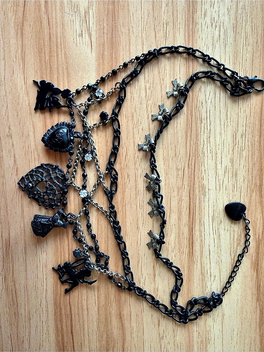 Rare Betsey Johnson Vanity Girls necklace
